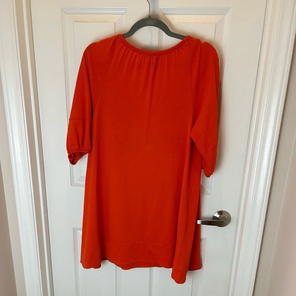 ANTHROPOLOGY ANAIS ORANGE TUNIC DRESS XS - Picture 5 of 10